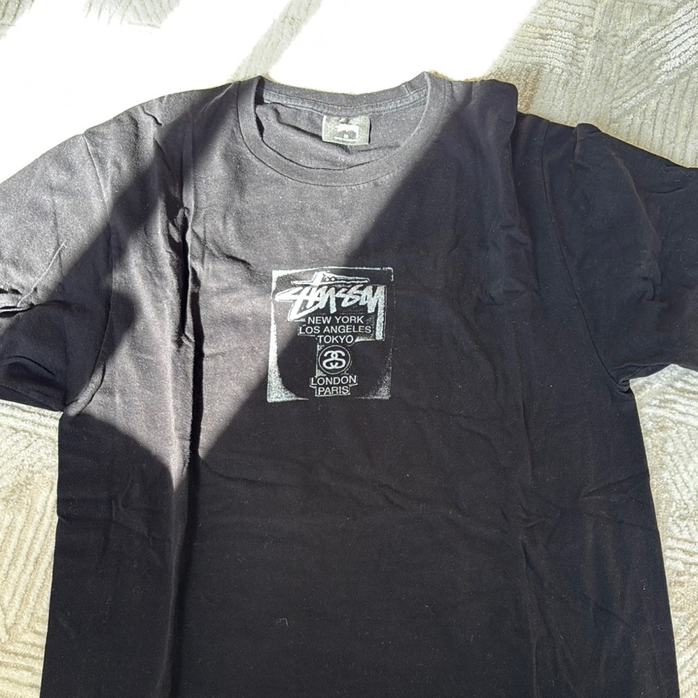 Stussy Black Graphic Short Sleeve Tee